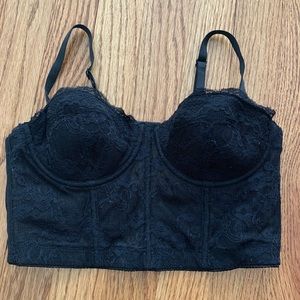 Black Corset Bra